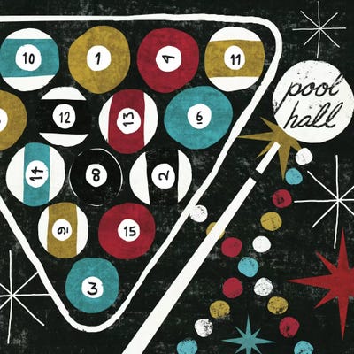 Vegas - Pool Hall by Michael Mullan canvas print