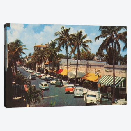Florida Postcard IV Canvas Print #WAC9719} by Wild Apple Portfolio Canvas Art