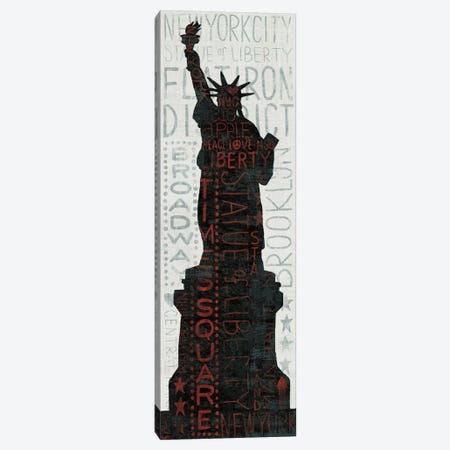 Statue of Liberty - Red Canvas Print #WAC973} by Michael Mullan Canvas Wall Art