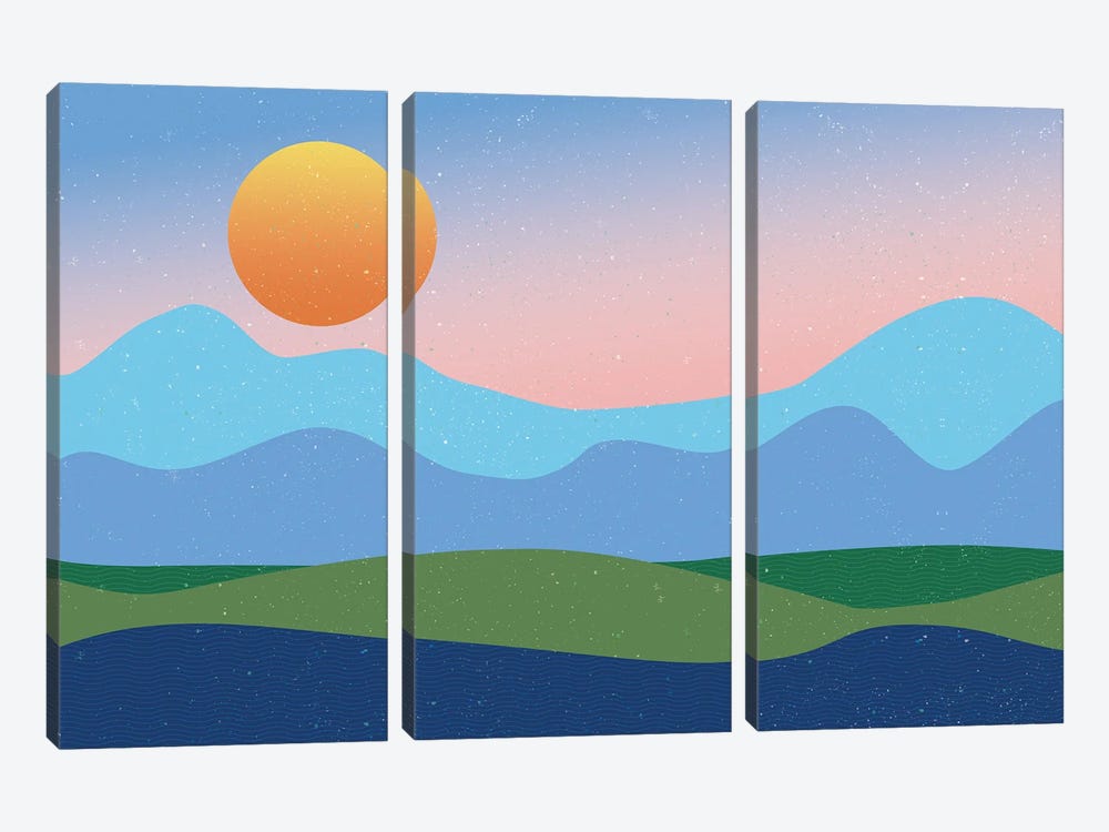 Mountaintop (No Words) by Wild Apple Portfolio 3-piece Canvas Artwork