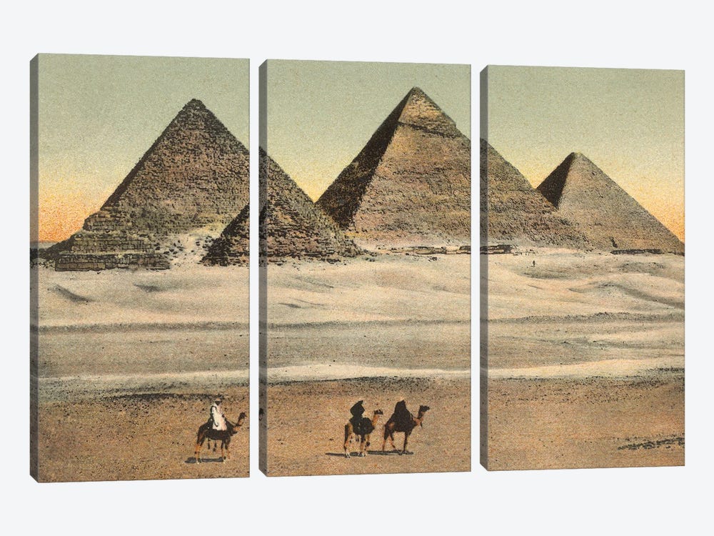 Cairo Pyramids by Wild Apple Portfolio 3-piece Canvas Art Print
