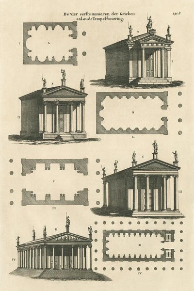 Dutch Architectural I by Wild Apple Portfolio canvas print