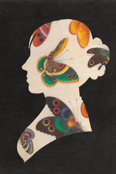 Butterfly Silhouette II by Wild Apple Portfolio multi panel art