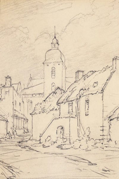 Village Street by Wild Apple Portfolio multi panel art