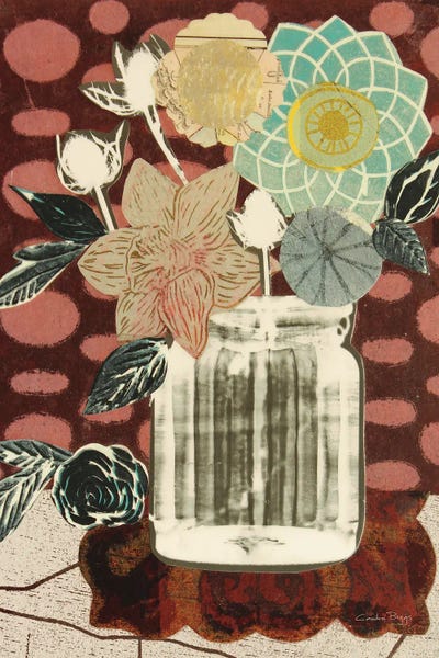 Candra Boggs: Floral Fling I Cream by Candra Boggs