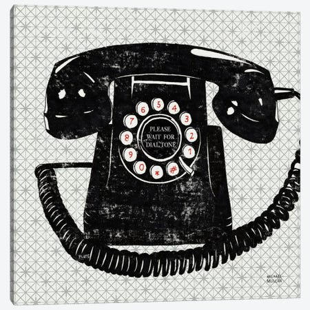 Vintage Analog Phone  Canvas Print #WAC988} by Michael Mullan Art Print