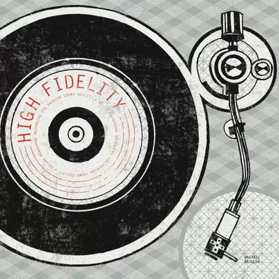 Vintage Analog Record Player  by Michael Mullan art print