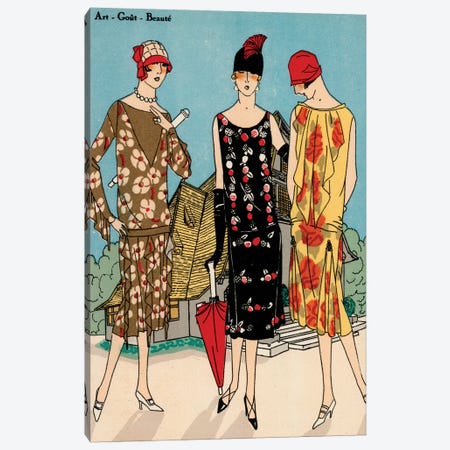 Vintage Couture I Canvas Print #WAG10} by World Art Group Portfolio Canvas Wall Art