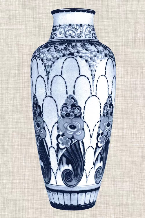 Blue & White Vase I