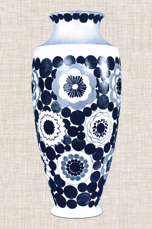 Blue & White Vase V by World Art Group Portfolio wall art