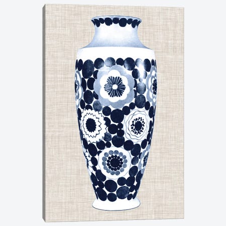 Blue & White Vase V Canvas Print #WAG22} by World Art Group Portfolio Canvas Art Print