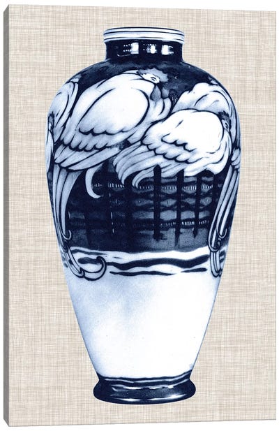 Blue & White Vase VI Canvas Art Print - World Art Group Portfolio