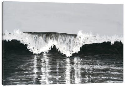 Black & White Waves II Canvas Art Print