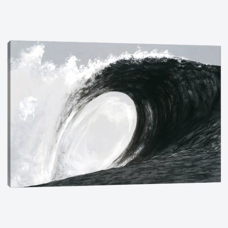 Black & White Waves IV Canvas Print #WAG258} by Michael Willett Canvas Wall Art