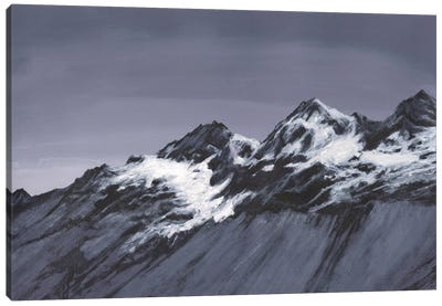 Moonlit Mountain Range II Canvas Art Print