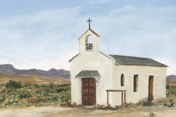 Western Décor: Desert Chapel I by Michael Willett