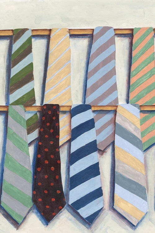 Hanging Ties I by Michael Willett wall art
