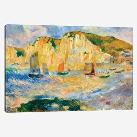 Sea And Cliffs Canvas Print #WAG45} by Pierre-Auguste Renoir Canvas Art