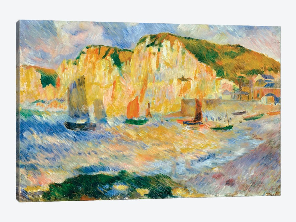Sea And Cliffs by Pierre Auguste Renoir 1-piece Canvas Wall Art