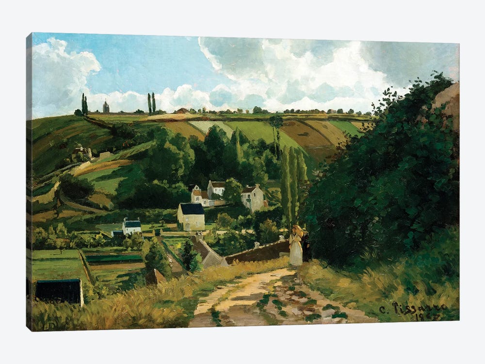 Jalais, Hill, Pontoise by Camille Pissarro 1-piece Canvas Art