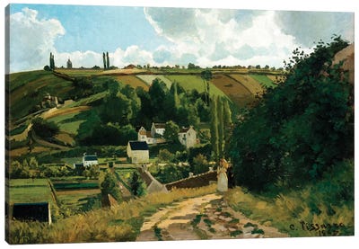 Jalais, Hill, Pontoise Canvas Art Print - Camille Pissarro