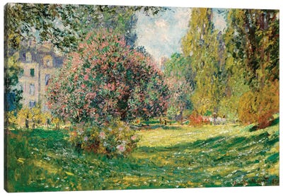 Landscape-The Parc Monceau Canvas Art Print - Claude Monet