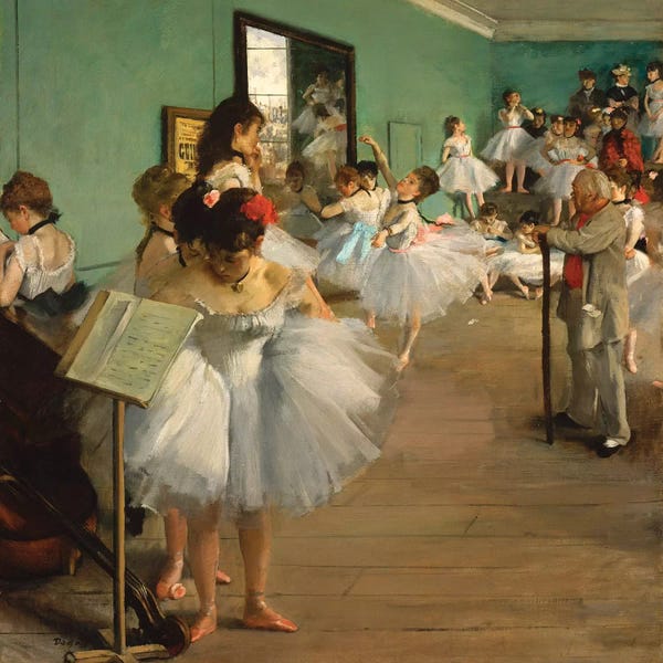 Edgar Degas: The Dance Class, 1874 by Edgar Degas