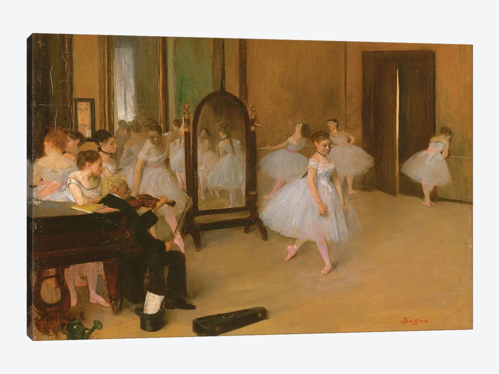 The Dance Class, 1871 by Edgar Degas 1-piece Canvas Art Print