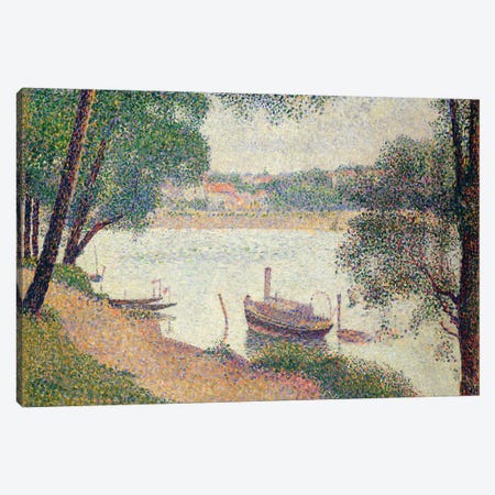 Gray Weather, Grande Jatte Canvas Print #WAG69} by Georges Seurat Canvas Print