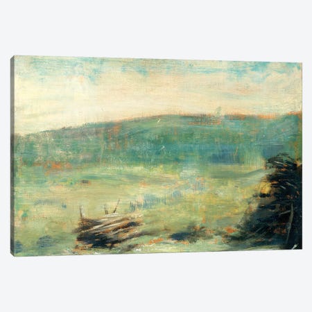 Landscape At Saint-Ouen Canvas Print #WAG70} by Georges Seurat Canvas Artwork