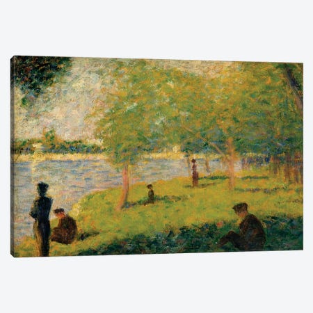 Study For A Sunday On La Grande Jatte Canvas Print #WAG71} by Georges Seurat Canvas Wall Art