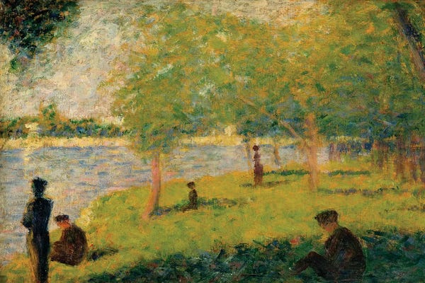 Georges Seurat: Study For A Sunday On La Grande Jatte by Georges Seurat