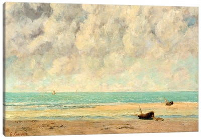 The Calm Sea Canvas Art Print - Gustave Courbet