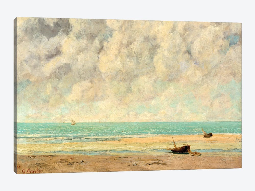 The Calm Sea by Gustave Courbet 1-piece Canvas Wall Art
