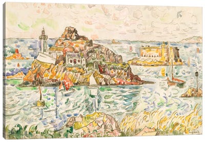 Morlaix, Entrance Of The River Canvas Art Print