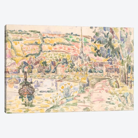 Petit Andely-The River Bank Canvas Print #WAG84} by Paul Signac Canvas Art