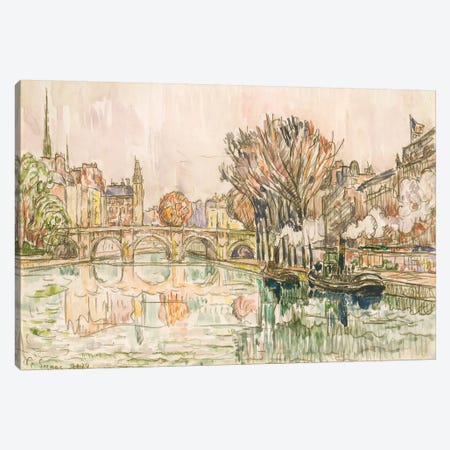 The Pont Neuf, Paris Canvas Print #WAG86} by Paul Signac Canvas Art