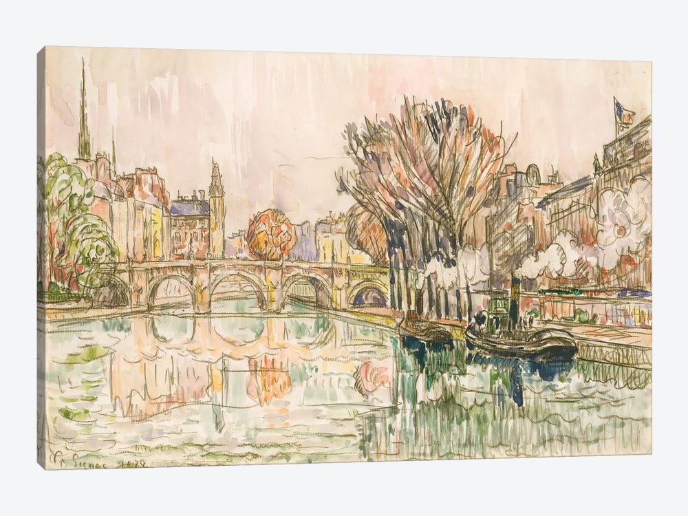 The Pont Neuf, Paris by Paul Signac 1-piece Art Print
