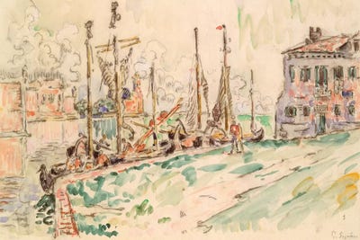 Venice by Paul Signac framed canvas print