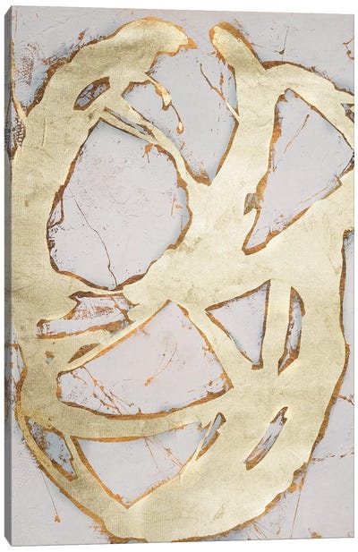 Ace of Spades in Gold II Canvas Art Print - Erin Ashley