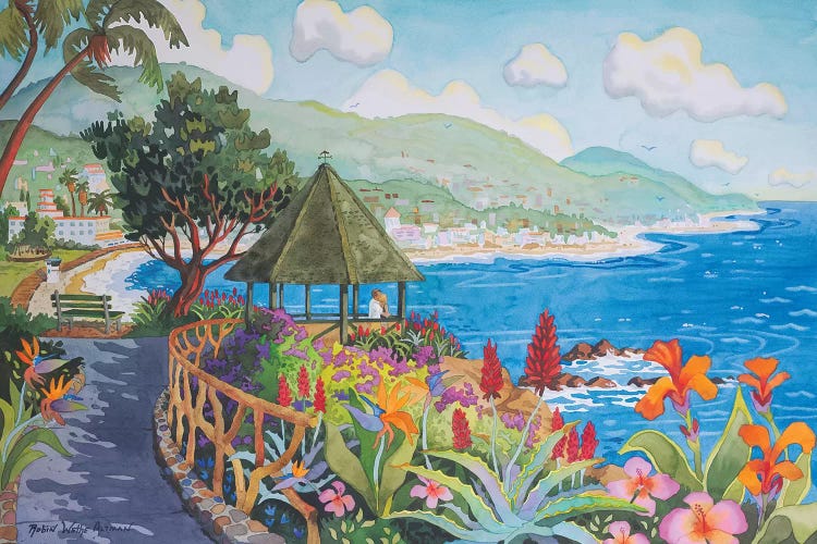 Laguna Gazebo Couple by Robin Wethe Altman wall art