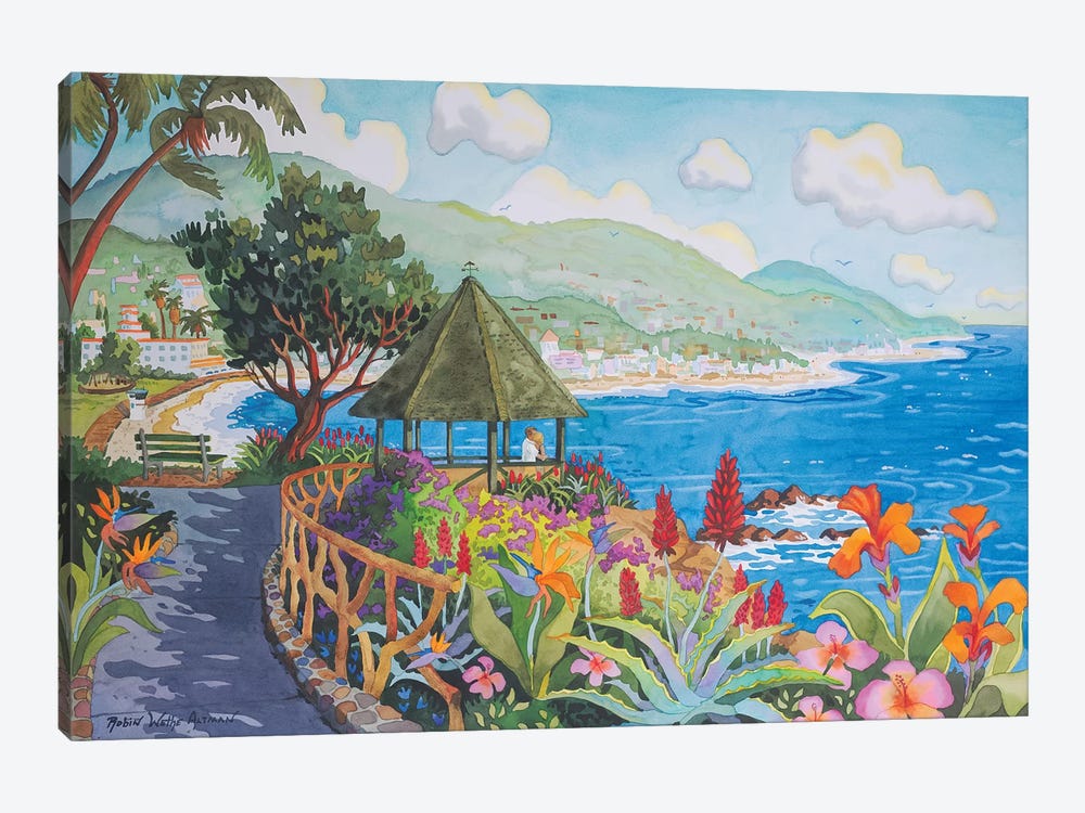 Laguna Gazebo Couple by Robin Wethe Altman 1-piece Canvas Artwork