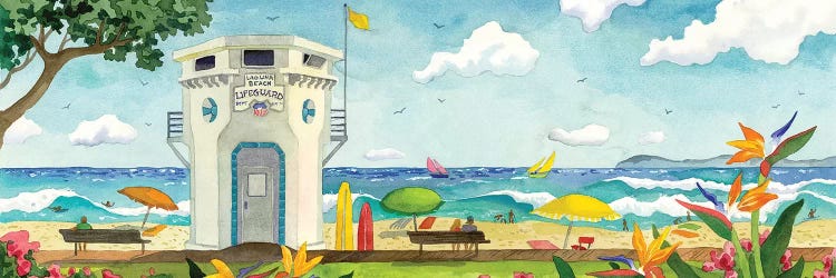 Lifeguard Stand At Main Beach by Robin Wethe Altman wall art