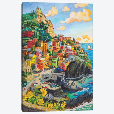 Manerola, Cinque Terre Canvas Print #WAL21} by Robin Wethe Altman Canvas Artwork