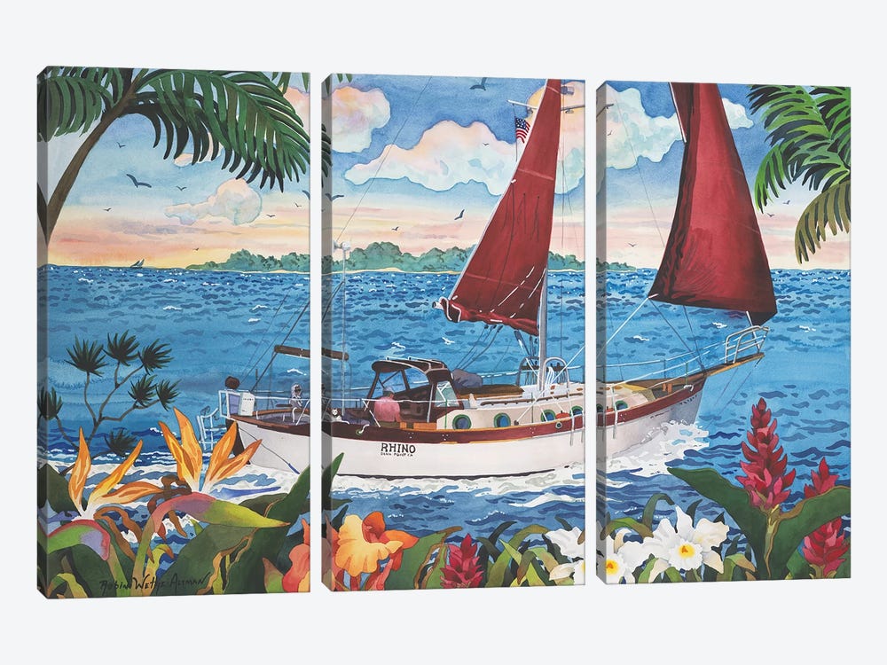 Sail Away by Robin Wethe Altman 3-piece Canvas Artwork