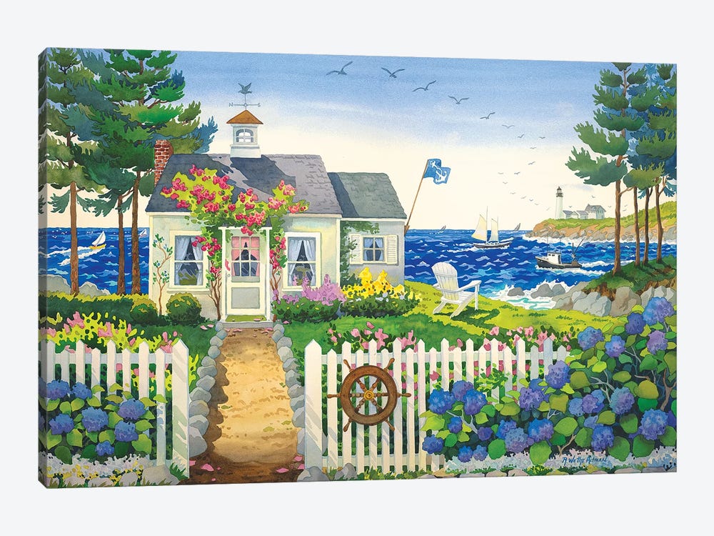 Seaside Cottage by Robin Wethe Altman 1-piece Canvas Print