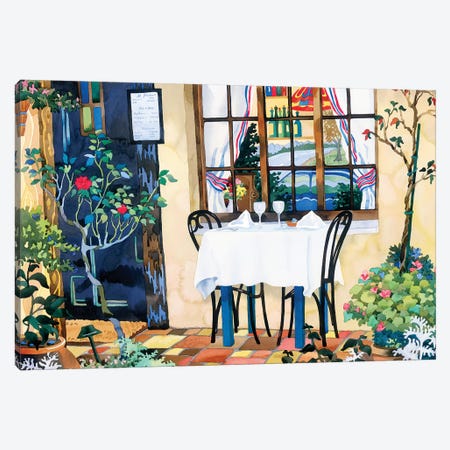 Table For Two Canvas Print #WAL36} by Robin Wethe Altman Canvas Wall Art