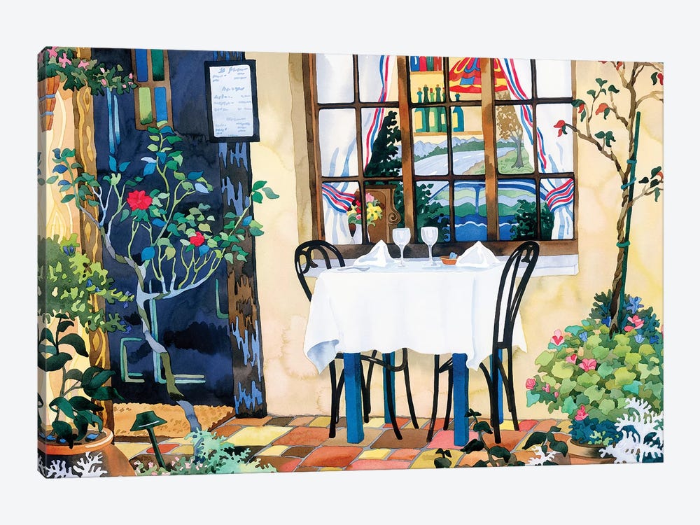 Table For Two by Robin Wethe Altman 1-piece Art Print