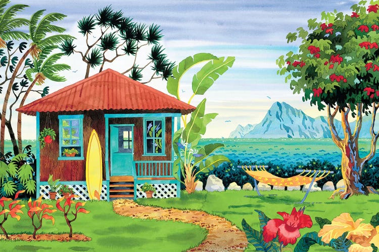The Beachhouse by Robin Wethe Altman wall art