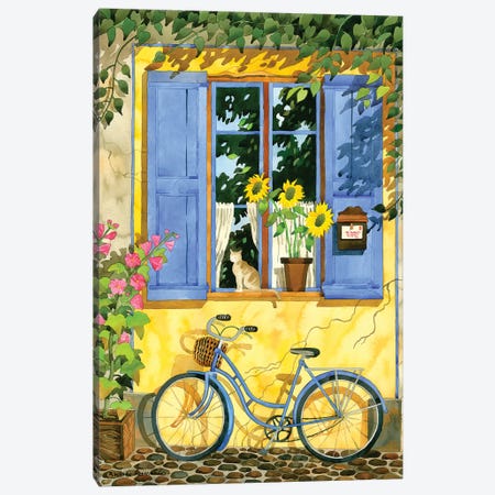 The French Bike Canvas Print #WAL39} by Robin Wethe Altman Canvas Art Print